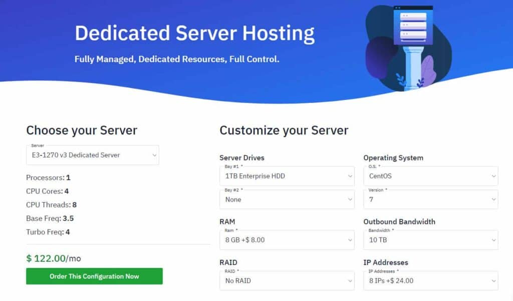 Hostwinds dedicated hosting