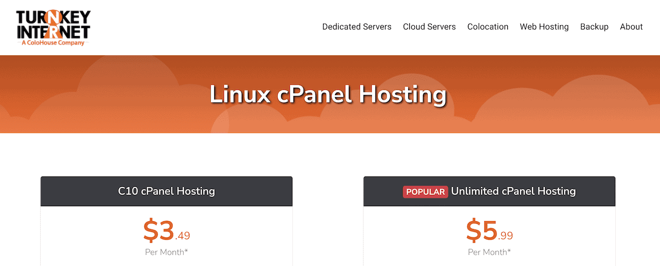 Linux cPanel Hosting Plans