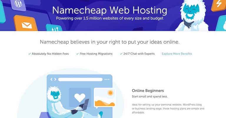 NameCheap Hosting provider