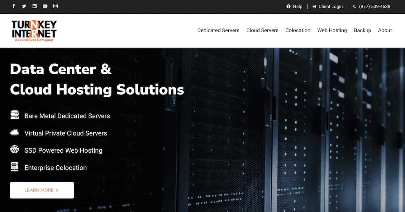 TurnKey Internet is a provider of managed and unmanaged web hosting services.